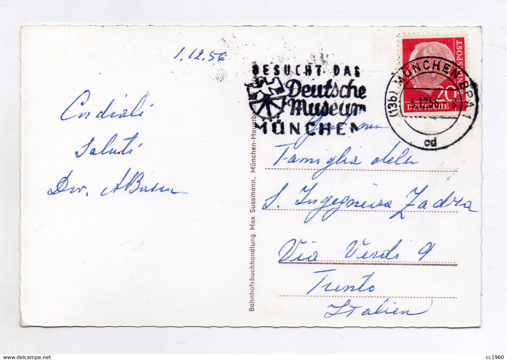 Germania - Monaco Di Baviera -  Viaggiata Nel 1956 - Vedi Foto - (FDC3640) - Muenchen