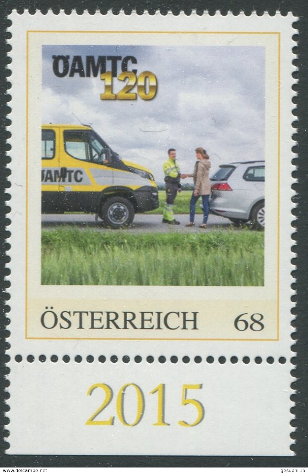 ÖSTERREICH / Personalisierte Marke 120 Jahre ÖAMTC / Postfrisch / ** / MNH - Personalisierte Briefmarken