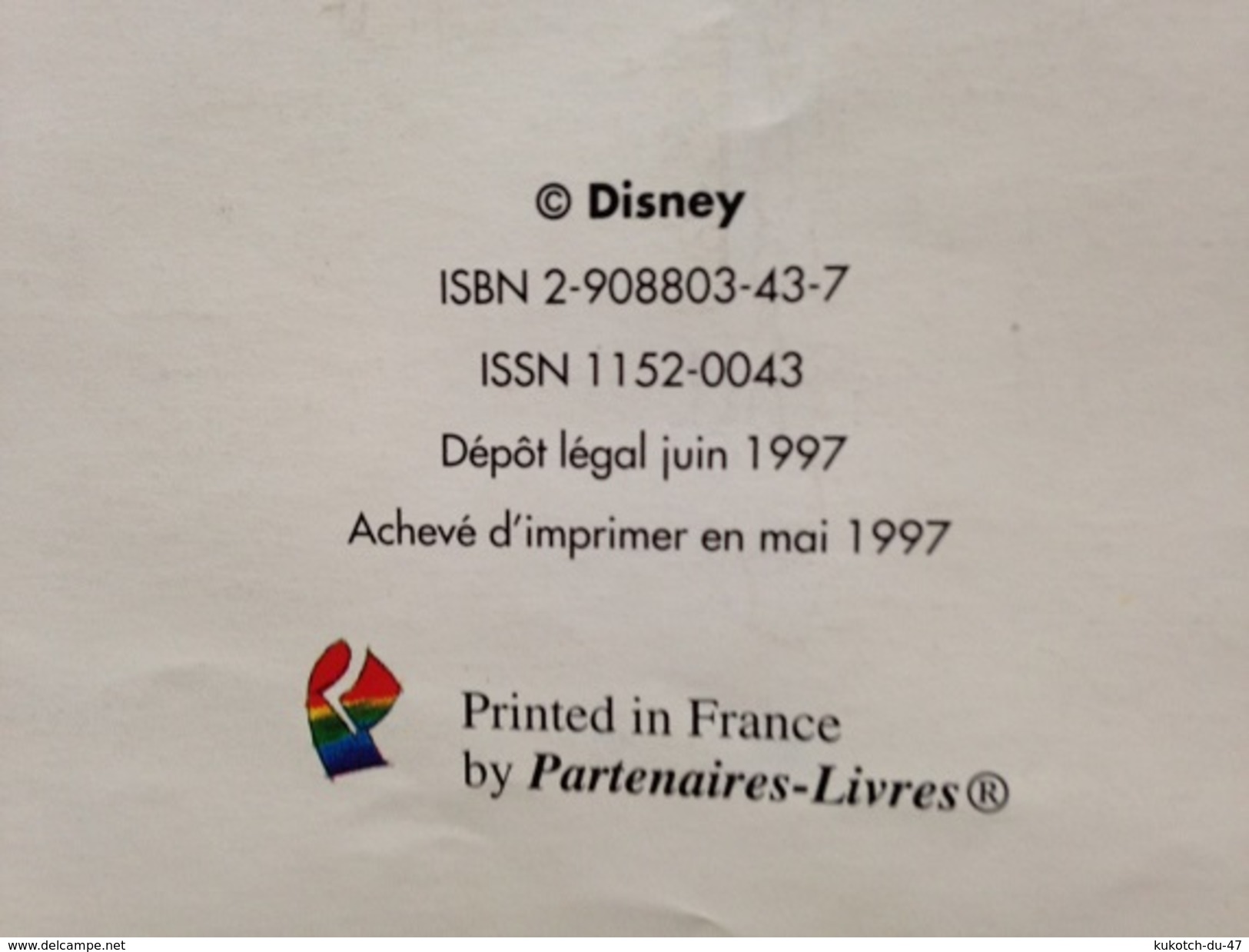 Disney - BD La Belle Et Le Clochard (1997) - Disney