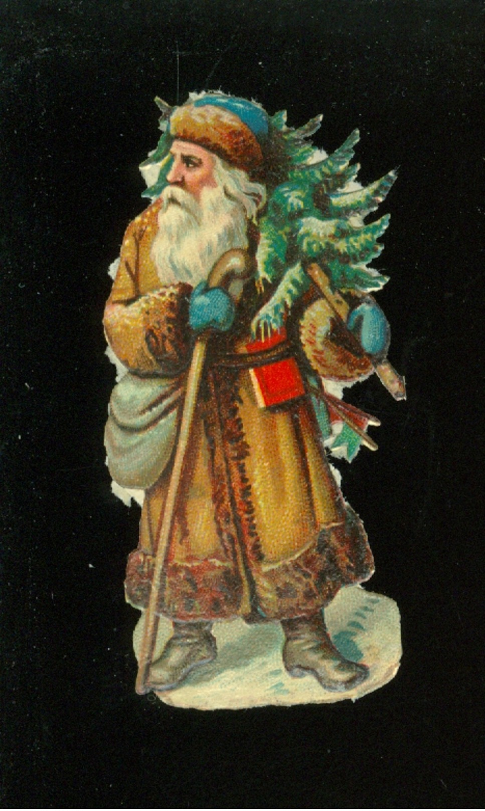 Découpi ( 839 )    H  7,5 Cm  -  Kerstman  Père Noël - Motiv 'Weihnachten'