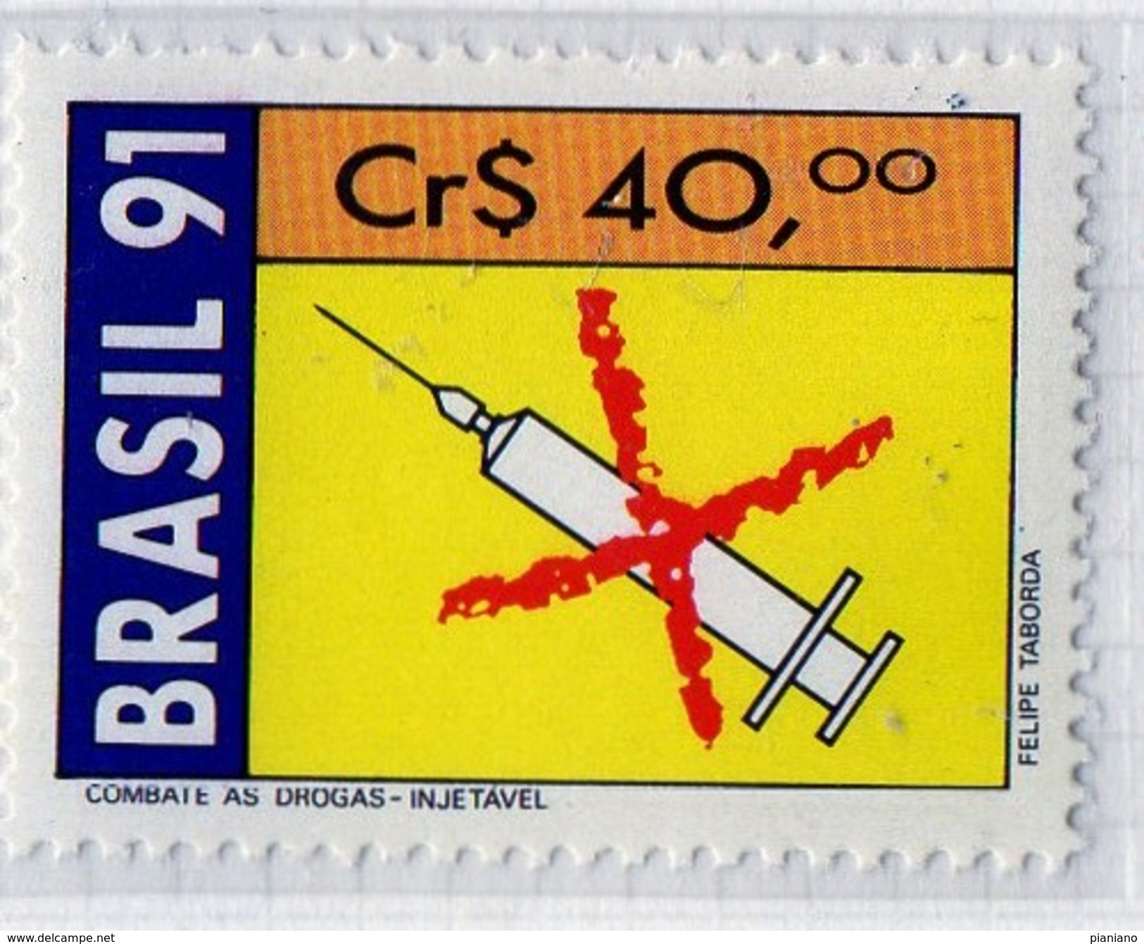 PIA  -  BRASILE  -  1991 : Lotta Contro Il Fumo, La Droga E L'alcool -  (YV 2012-14) - Polucion