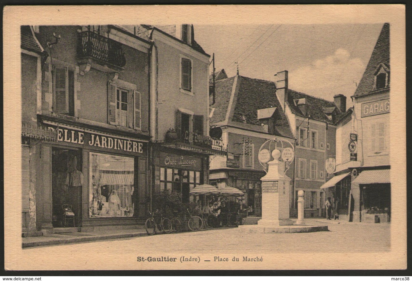 INDRE:  St-GAULTIER, Place Du Marché - Autres & Non Classés