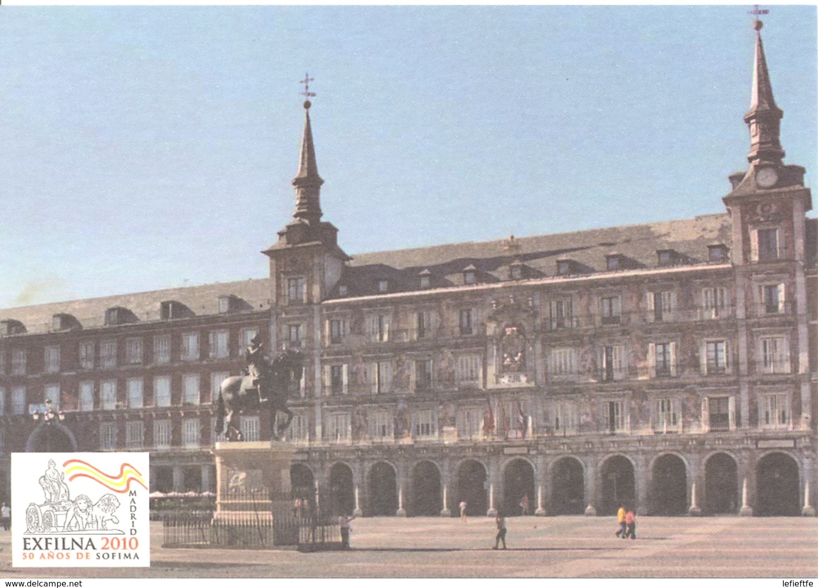 España - 2010 - Exfilna 2010 Madrid - Plaza Mayor - Tarjeta 50 Años De Sofima - - Madrid