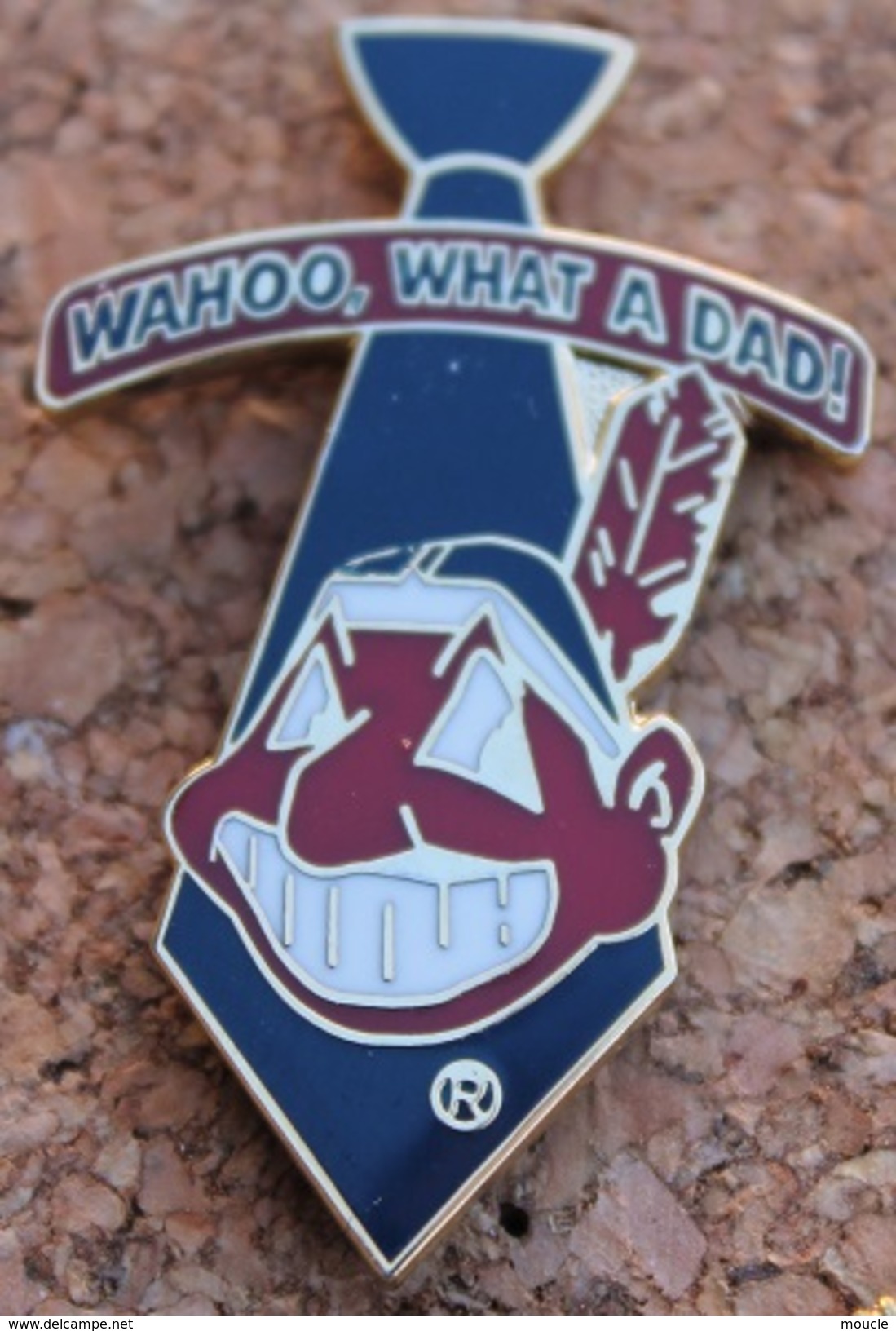 BASEBALL - USA - LES INDIANS - CRAVATTE - TIE - TETE D'INDIEN - WAHOO,WHAT A DAD !   -  (14) - Béisbol