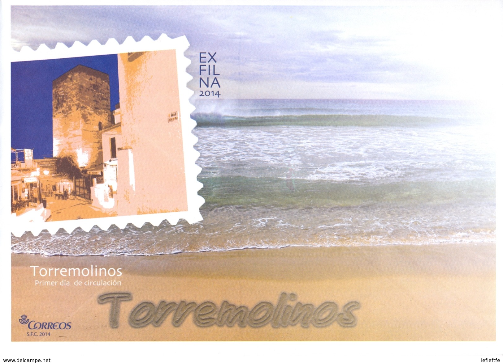 España - 2014 - Exfilna 2014 Torremolinos - Sobre Correos - 1193 - 230 Mm X 162 Mm - Otros & Sin Clasificación