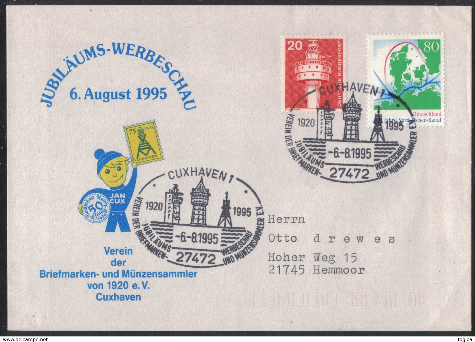 AZ307     CUXHAVEN 1995 Jubiläums-Werbeschau - Sonderstampel - Franking Machines (EMA)