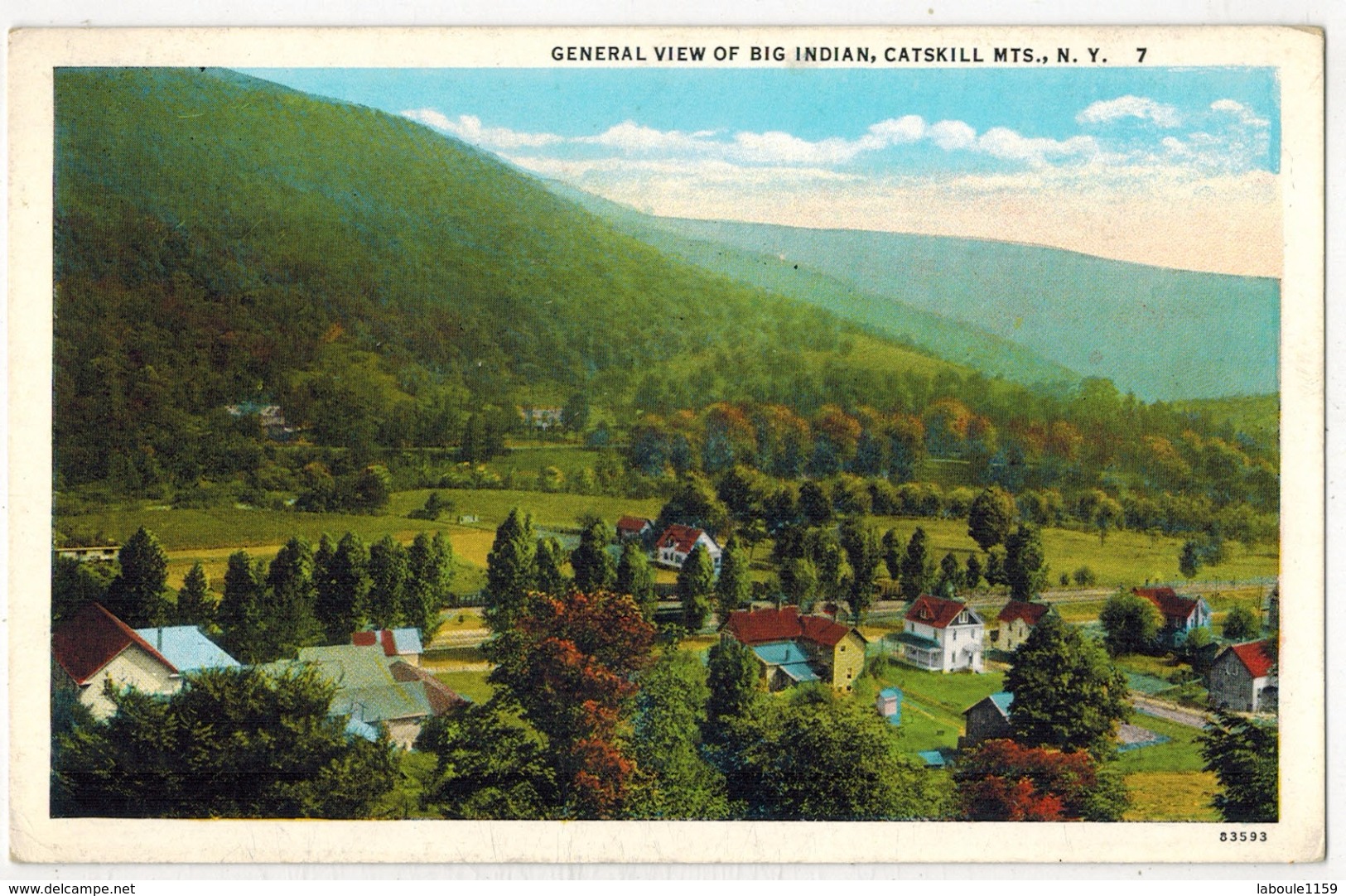 ETATS UNIS NEW YORK CATSKILL MOUNTAINS :  " General View Of Big Indian " - Catskills