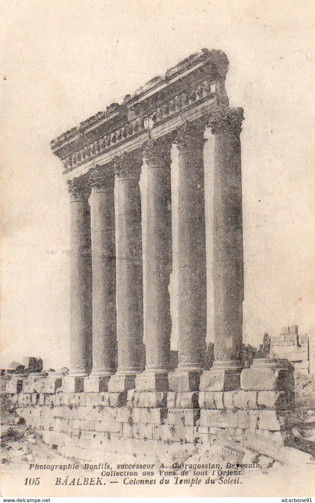 BAALBEK - Colonnes Du Temple Du Soleil - Lebanon