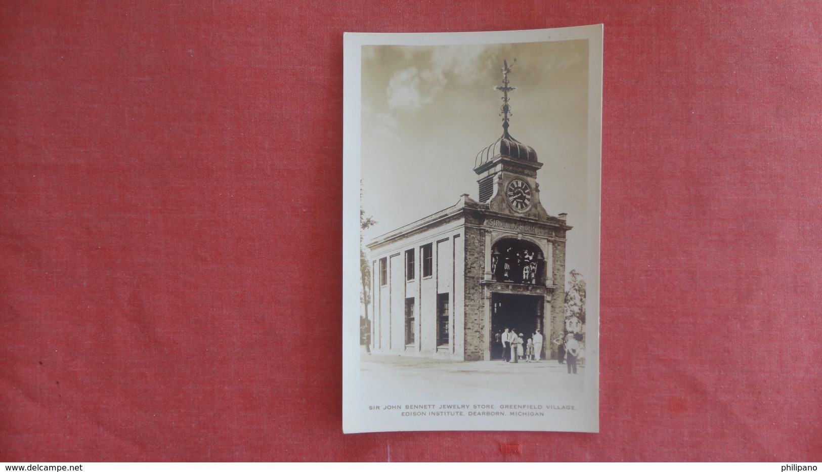 Sir John Bennett Jewelry Store  Greenfield Village  Michigan > Dearborn    RPPC     =ref 2506 - Dearborn