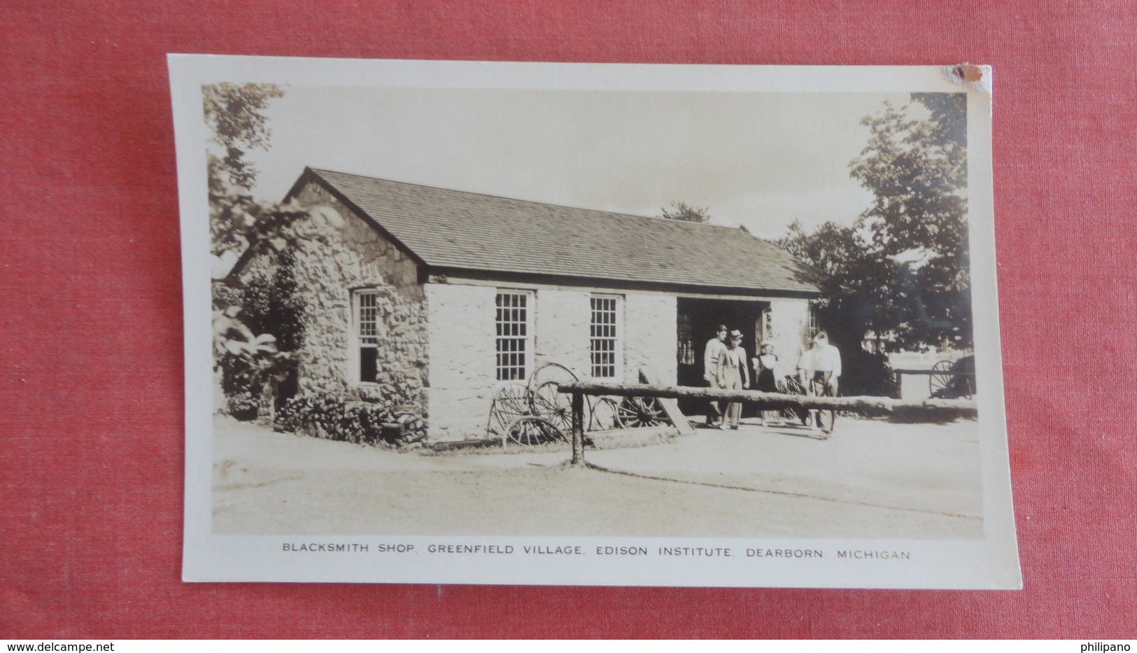 Blacksmith Cottage   Greenfield Village  Michigan > Dearborn    RPPC     =ref 2506 - Dearborn