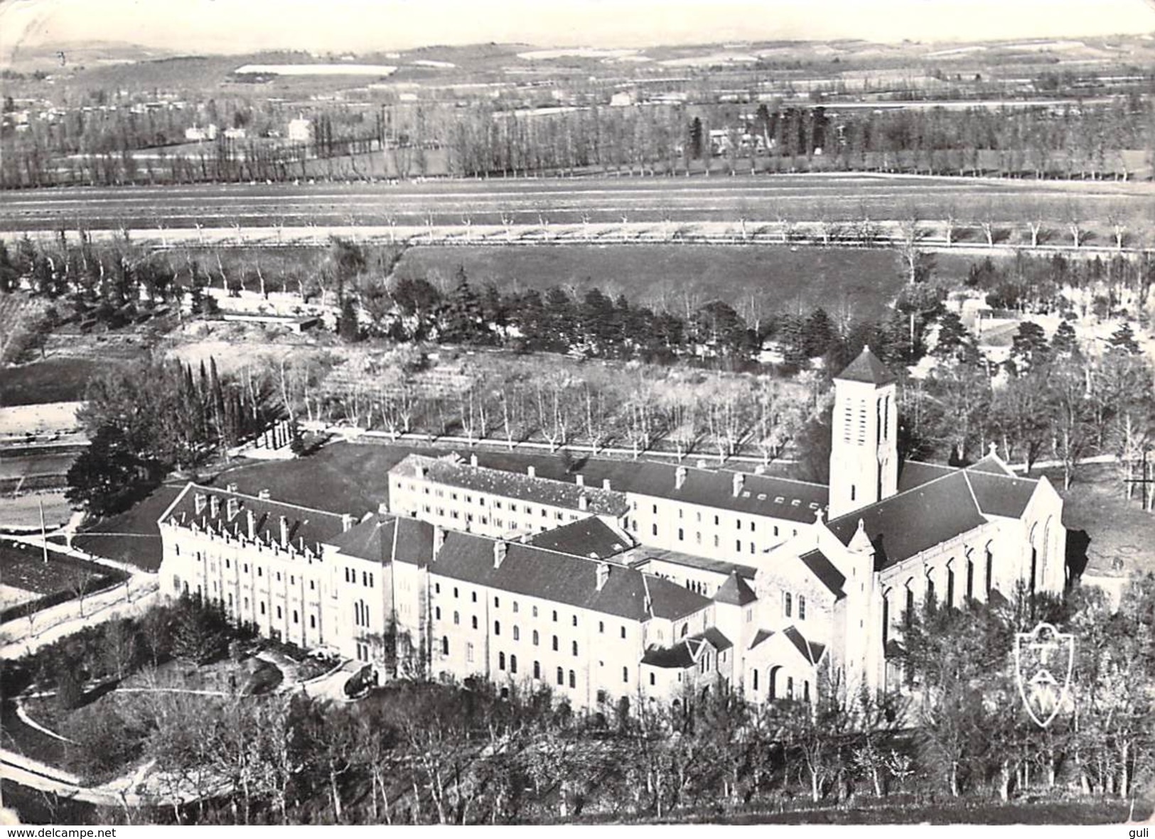 [81] Tarn- DOURGNE Abbaye De Saint-Benoit D'En-Calcat (2) Vue Aérienne Le Monastère (façade Ouest) La Plaine De Verdalle - Dourgne