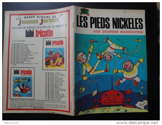 Les Pieds Nickelés  Aux Grandes Manoeuvres  E.O. Jeunesse Joyeuse N° 91  3 Tr 76  Pellos Bon état - Pieds Nickelés, Les