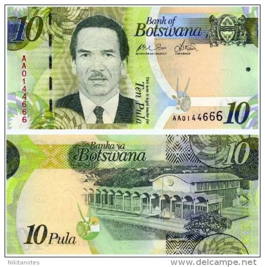Botswana 10 Pula, UNC, PIK NEW, 2009 Banknote - Botswana