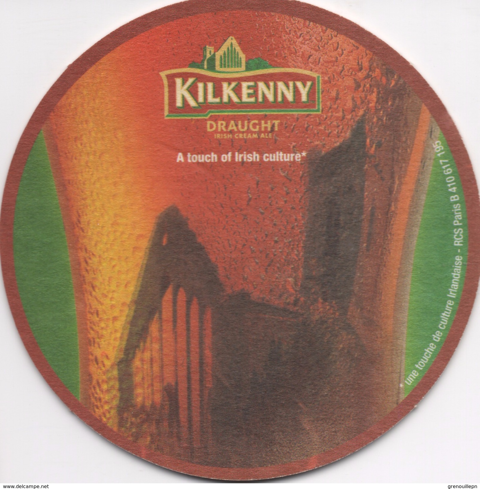 SOUS BOCK  Coaster Bi-face KILKENNY Depuis 1710 Le Nom D'une Bière Irlandaise - Sous-bocks
