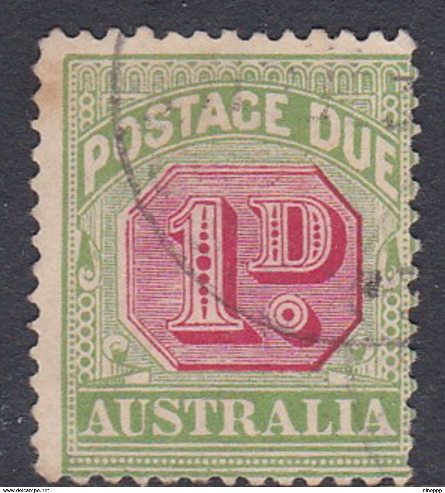 Australia Postage Due Stamps SG D64a  1909-1910 One Penny Used - Impuestos