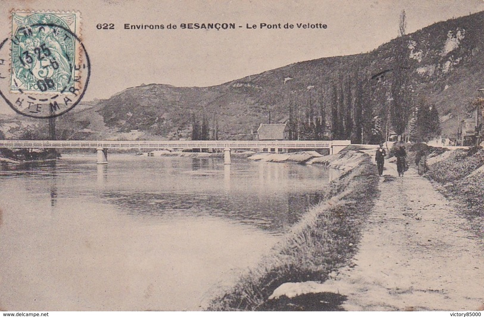 CPA. BESANCON.  LE PONT DE LA VELOTTE. - Besancon