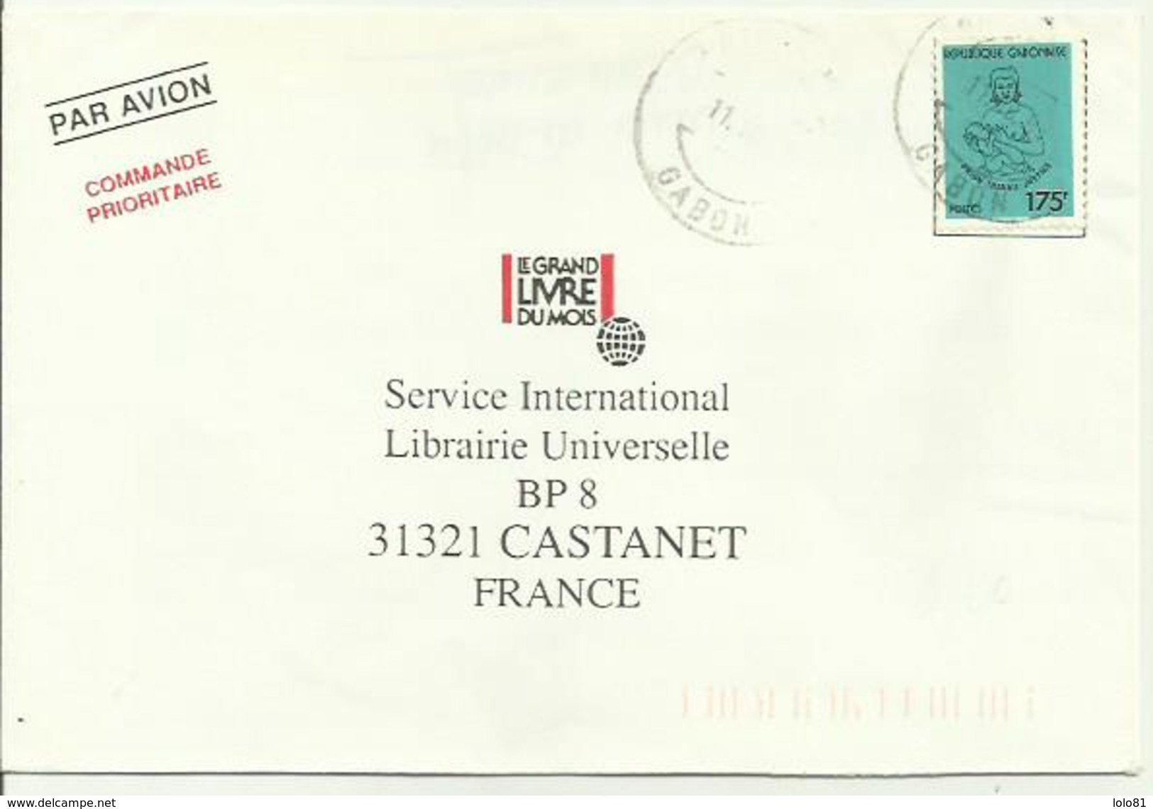 Lettre Oblitération Port-Gentil Du 11.10.1993 - Gabon (1960-...)