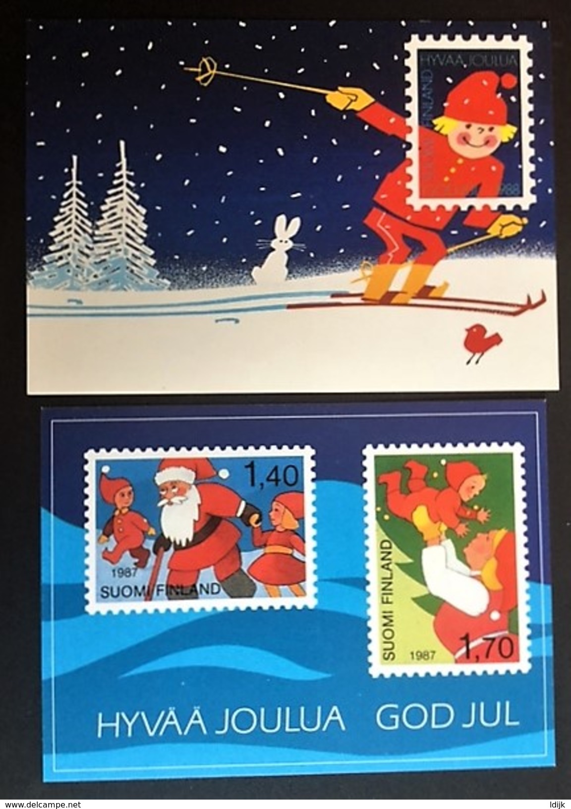 1987-1988 Joyeux Noël Et Bonne Année - Enteros Postales