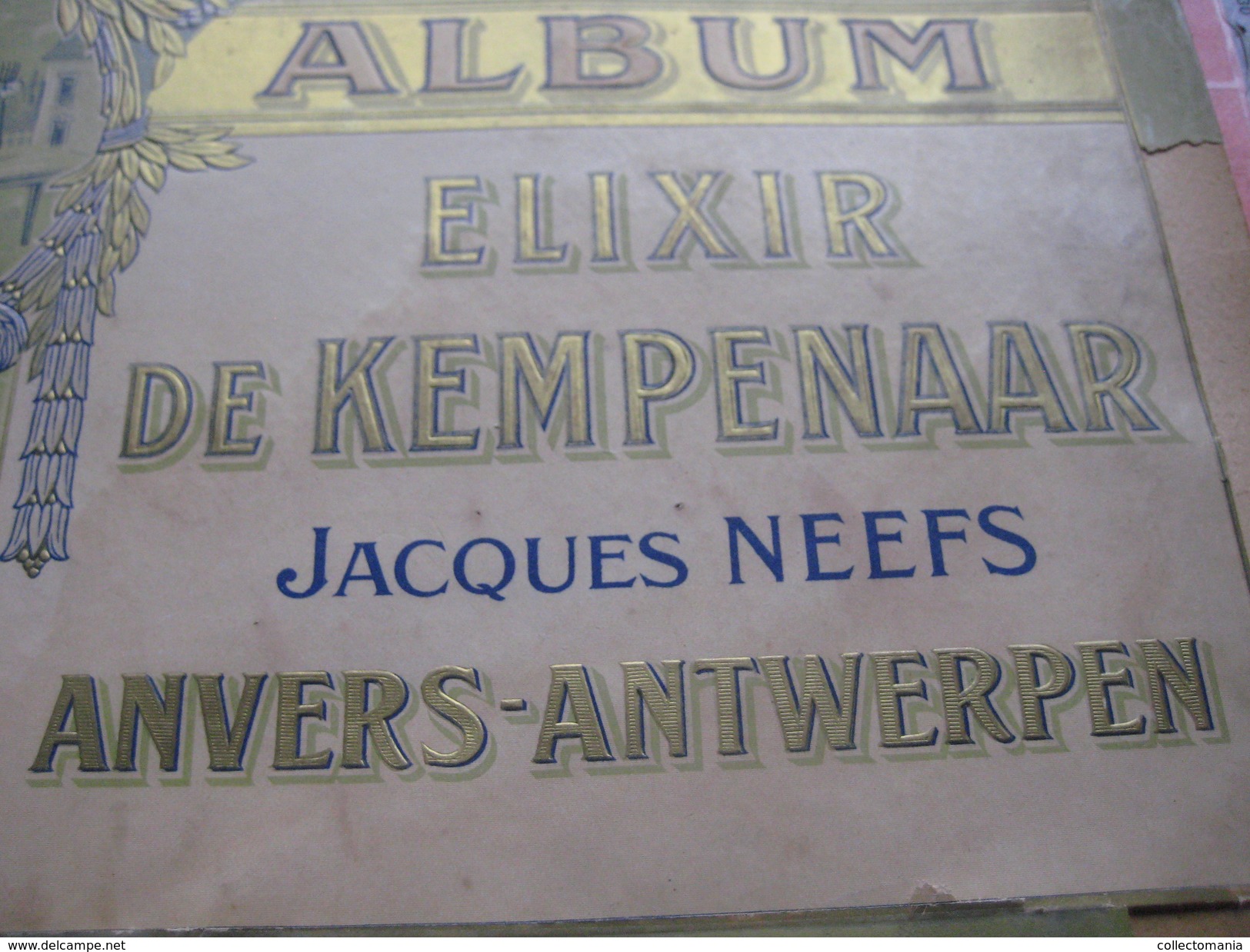 48 inserted litho cards each 12,3X8,3cm Album Japanese theme Fables de la Fontaine PUB Neefs Jacques, around 1900