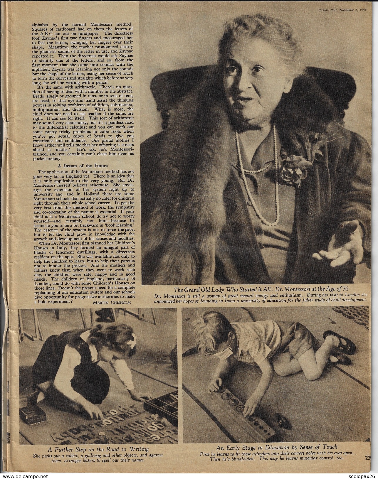 Picture Post 02 Novembre 1946 N°5 Tom Finney Sudan Soudan Montessori Bette Davis Sudan Hulton's National Weekly - Autres & Non Classés