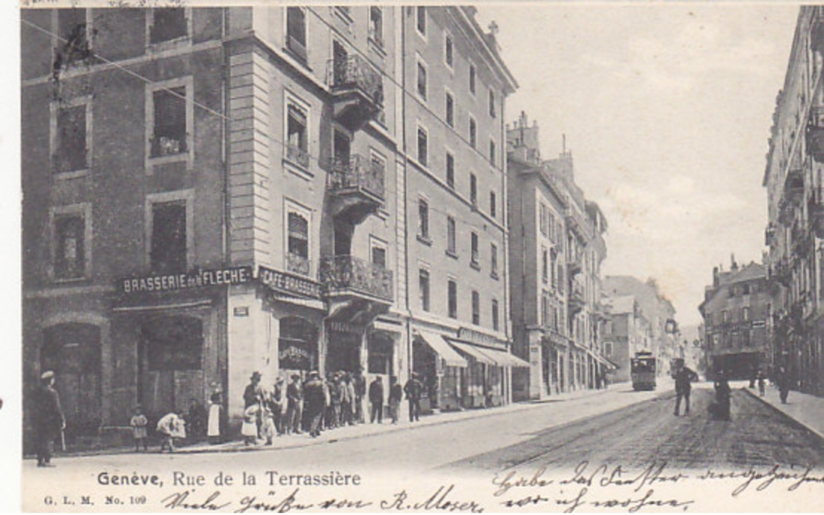 Genève - Rue De La Terrassière Avec Tram - 1904     (P27-121220) - Genève