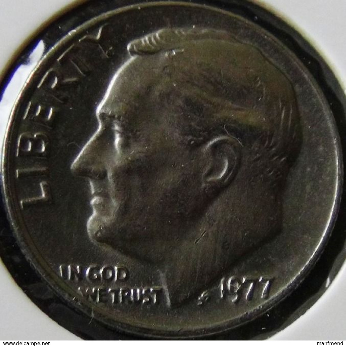 USA - 1977 - KM 195a - 10 Cent (one Dime) - W/o Mintmark - XF - Look Scans - 1946-...: Roosevelt