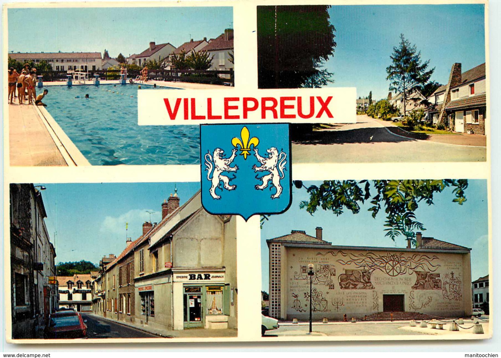 DEP 78 VILLEPREUX 4 VUES ET BLASON - Villepreux