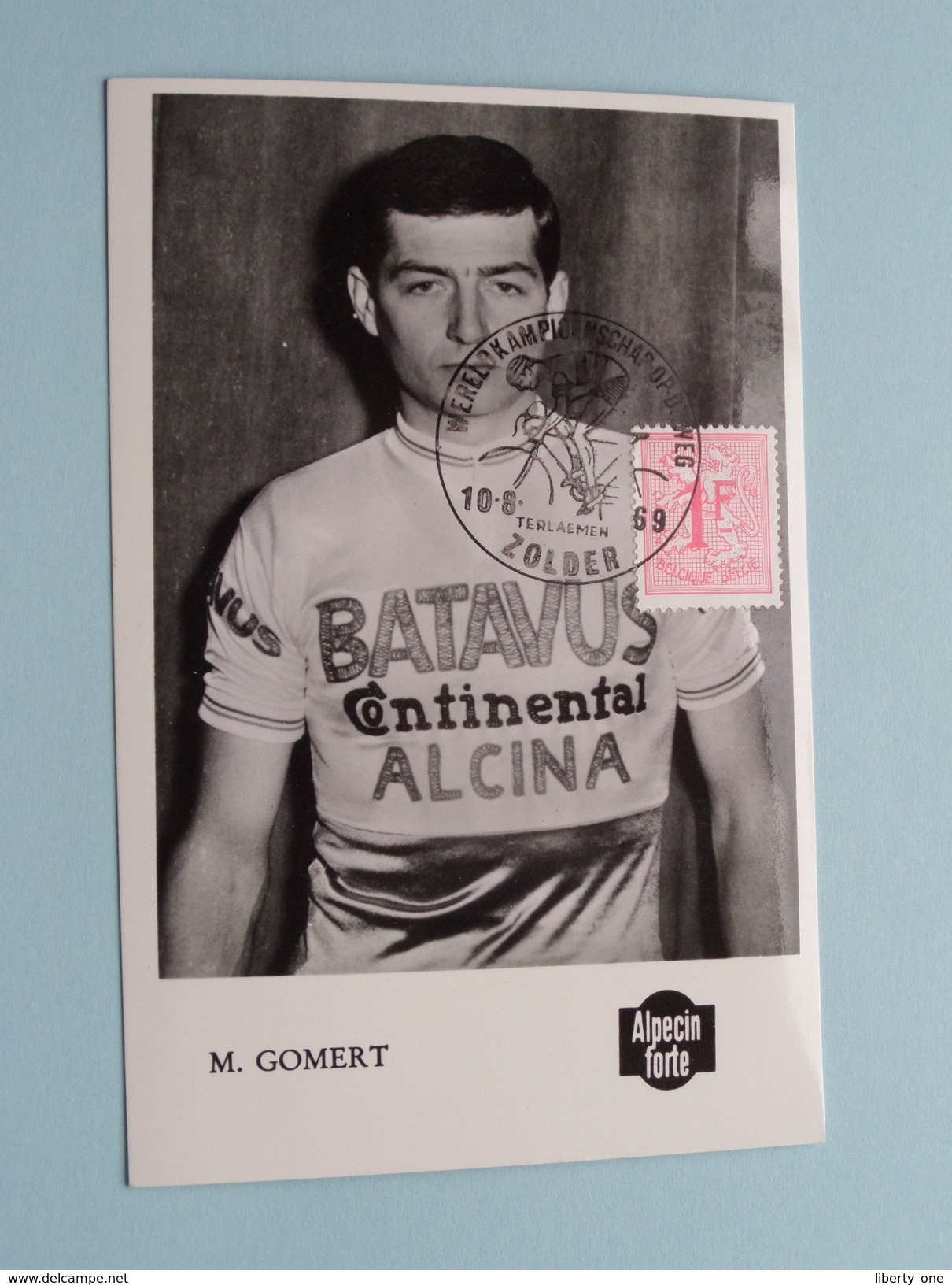 M. GOMERT - Wereldkampioenschap Op De Weg / Terlaemen ZOLDER - 10.8.1969 ( Zie Foto's Voor Detail ) !! - Cyclisme