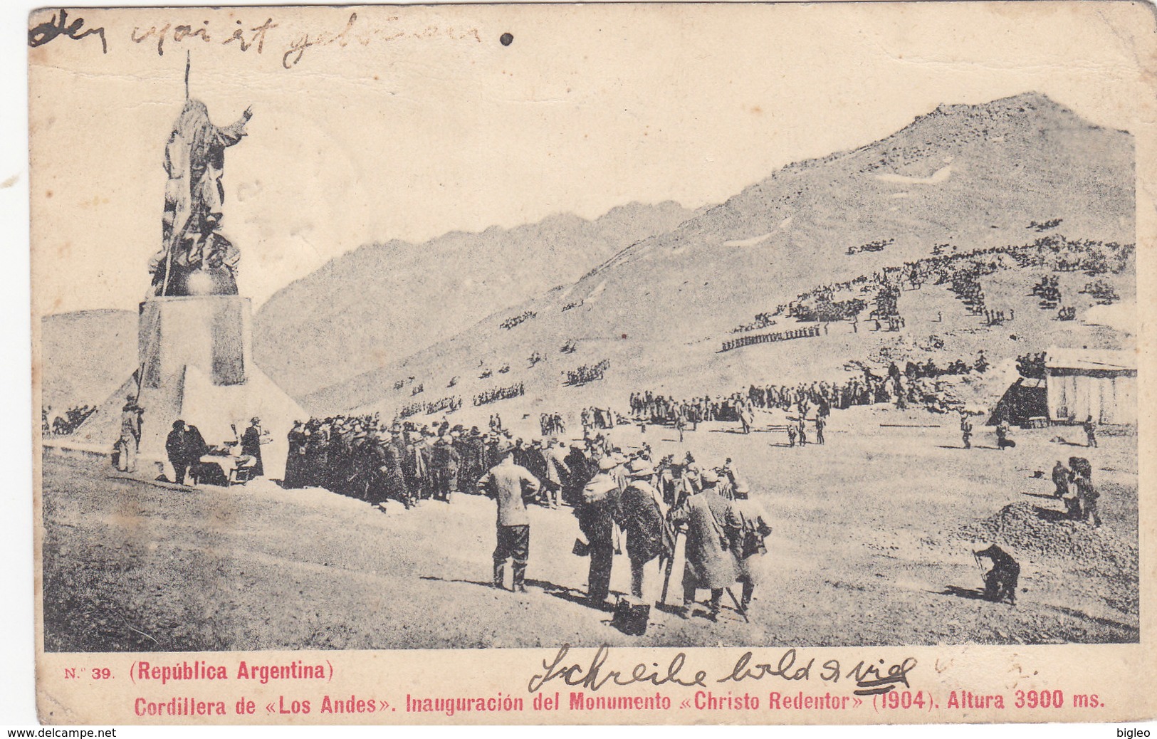 Andes - Inauguracion Del Monumento "Christo Redentor" 1904     (A24-110405) - Argentina