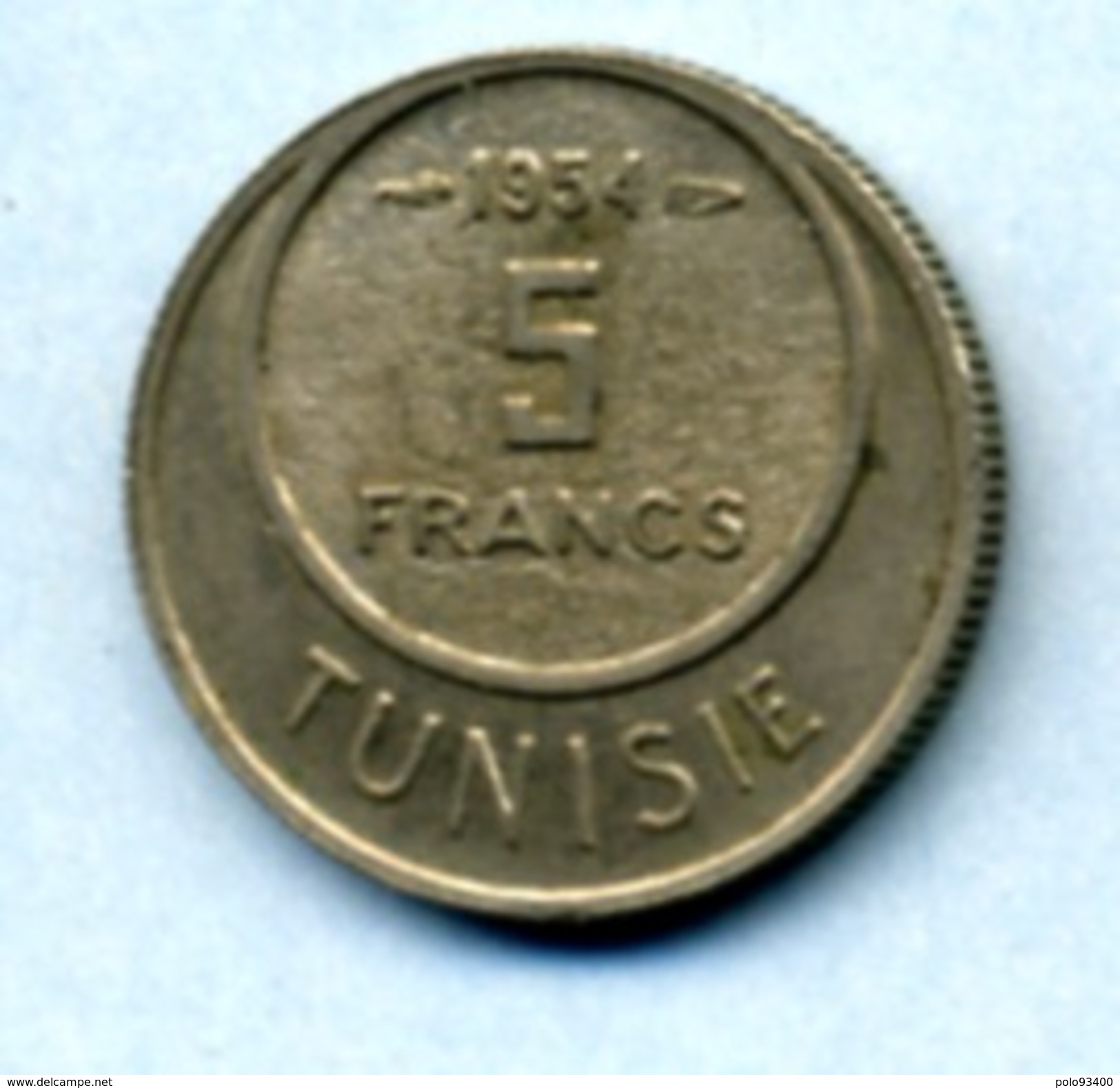 1954 5 FRANCS - Tunisia