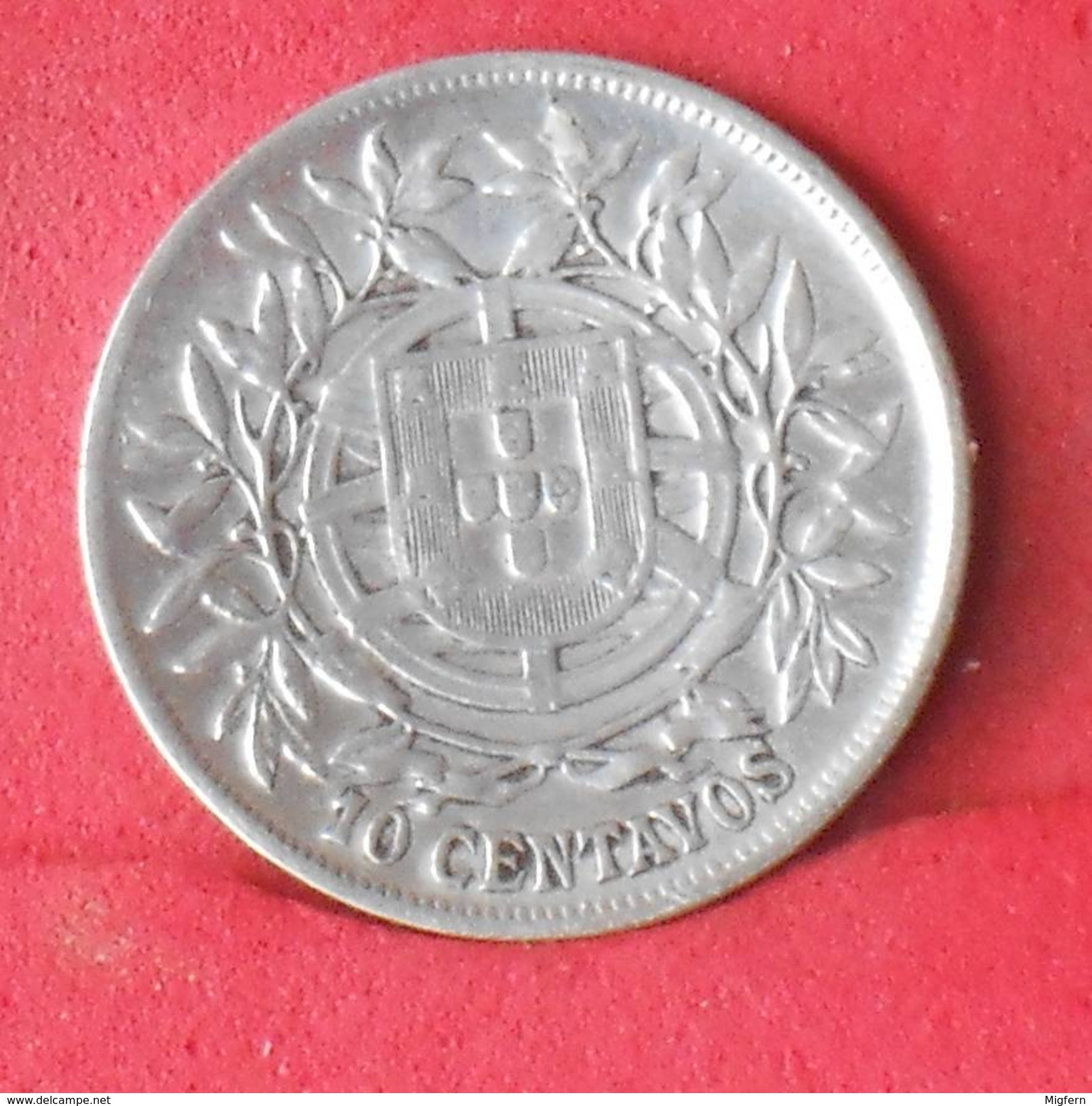 PORTUGAL 10 REIS 1915 - 2,5     GRS - 0,835 SILVER   KM# 563 - (Nº10078) - Portugal