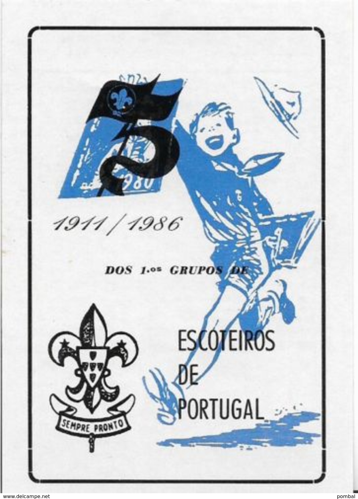 PORTUGAL-Pocket-Calendar-1986-ESCUTEIROS-DE-PORTUGAL - Petit Format : 1981-90