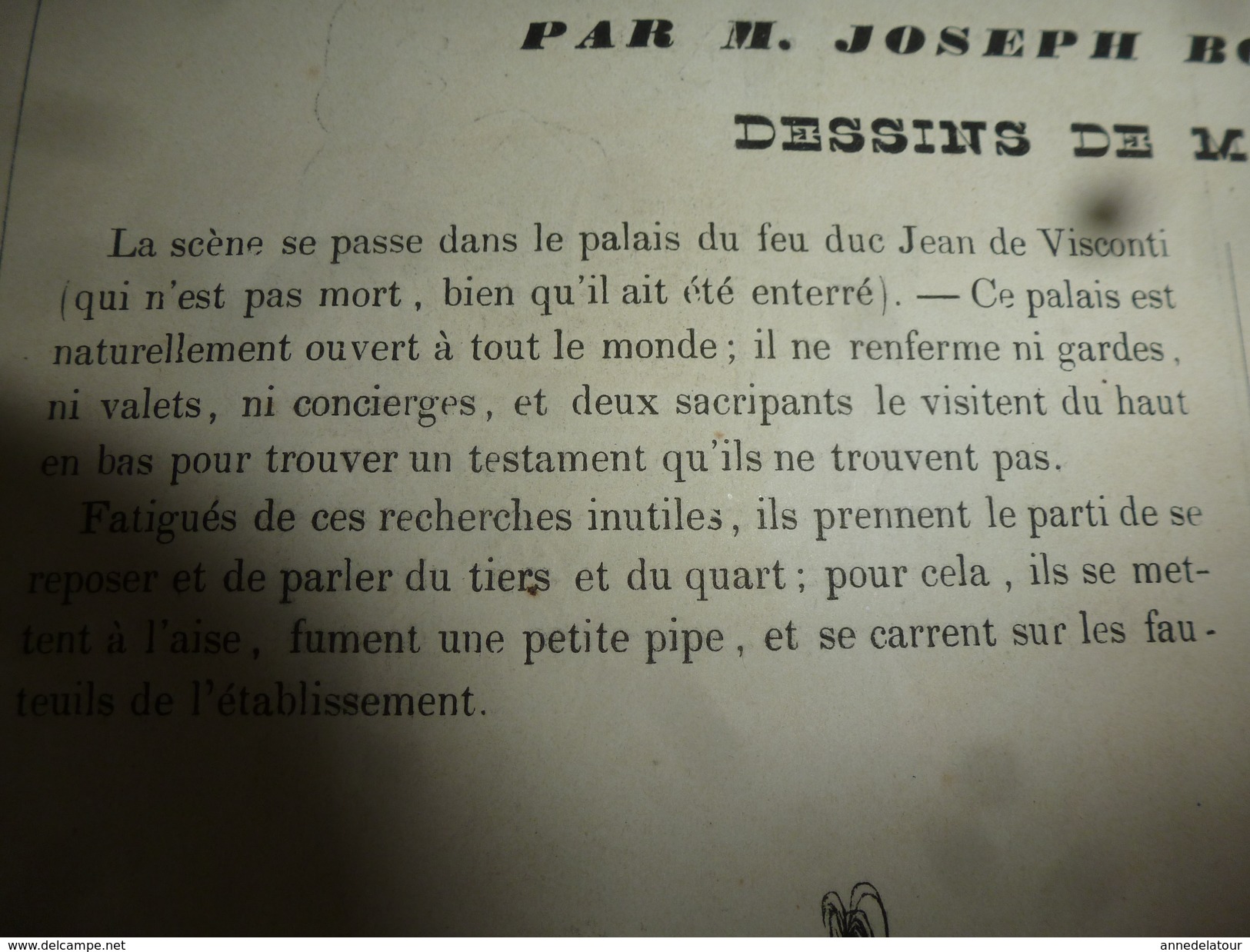 1840 MUSEE PHILIPON :Paris Le Bohémien,Galimatias Dramatique Par Joseph Bouche-Hardie, Dessins D'Eustache - 1800 - 1849