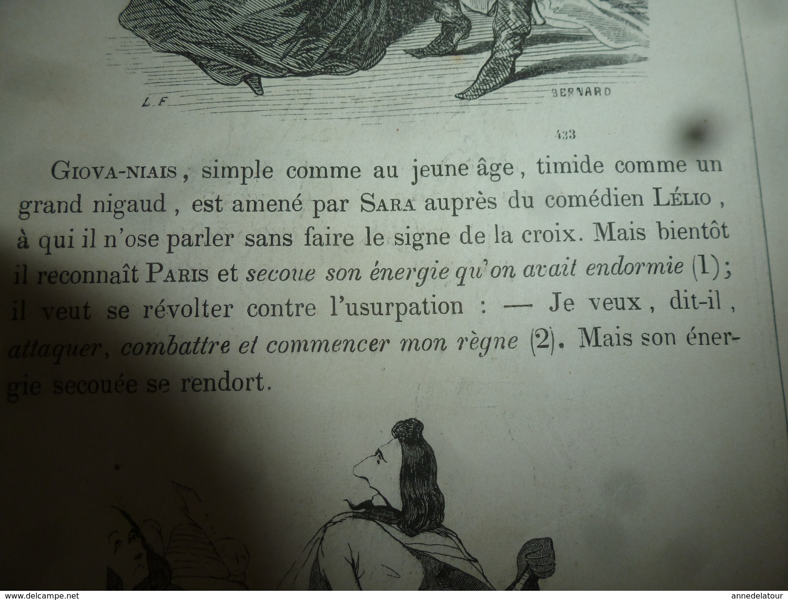 1840 MUSEE PHILIPON :Paris le bohémien,Galimatias dramatique par Joseph Bouche-Hardie, Dessins d'Eustache