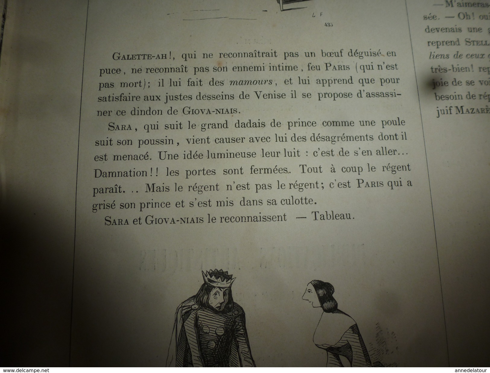 1840 MUSEE PHILIPON :Paris le bohémien,Galimatias dramatique par Joseph Bouche-Hardie, Dessins d'Eustache