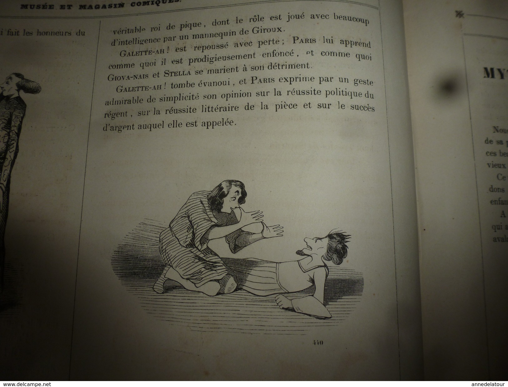 1840 MUSEE PHILIPON :Paris le bohémien,Galimatias dramatique par Joseph Bouche-Hardie, Dessins d'Eustache