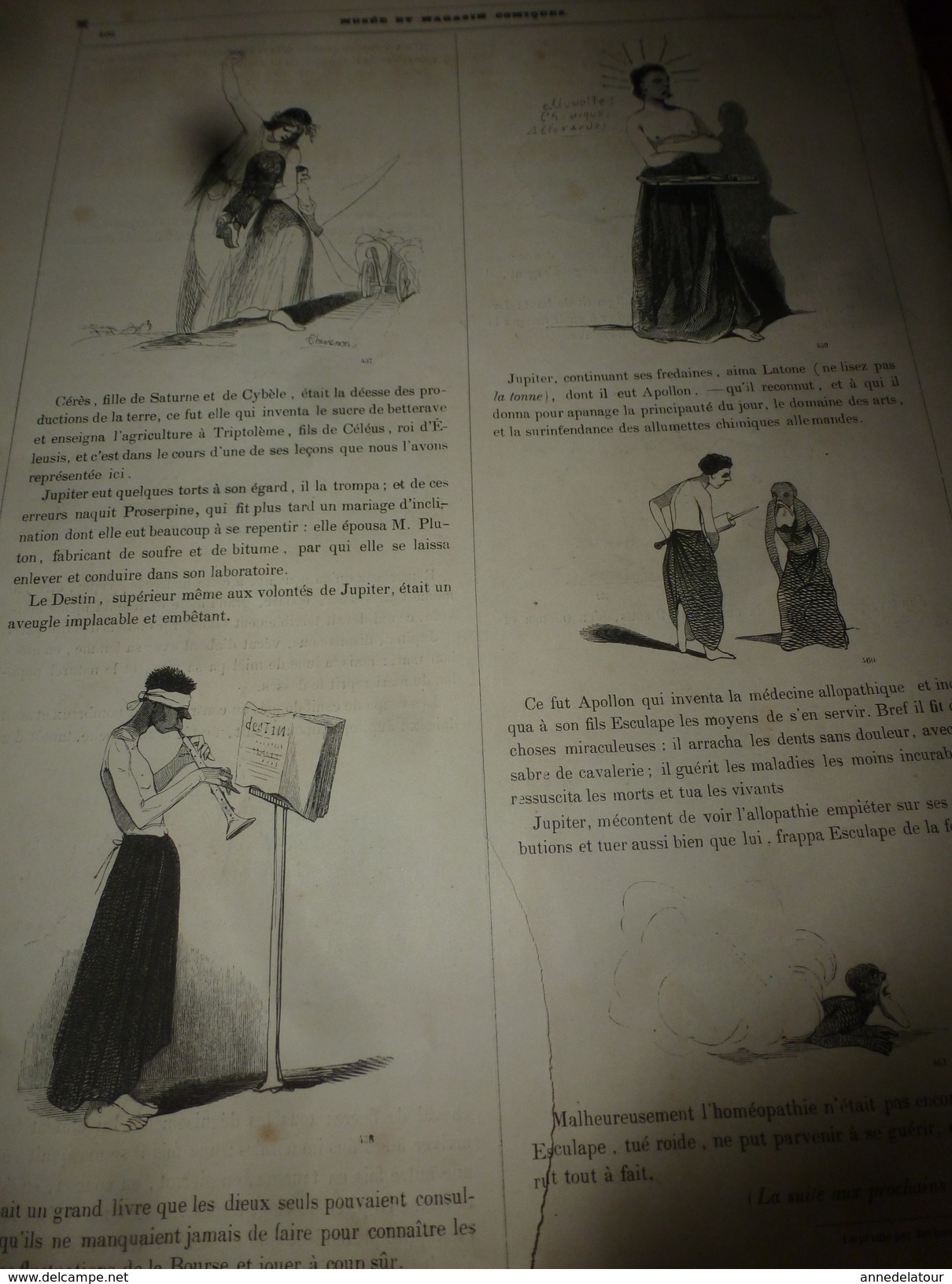 1840 MUSEE PHILIPON :Paris le bohémien,Galimatias dramatique par Joseph Bouche-Hardie, Dessins d'Eustache