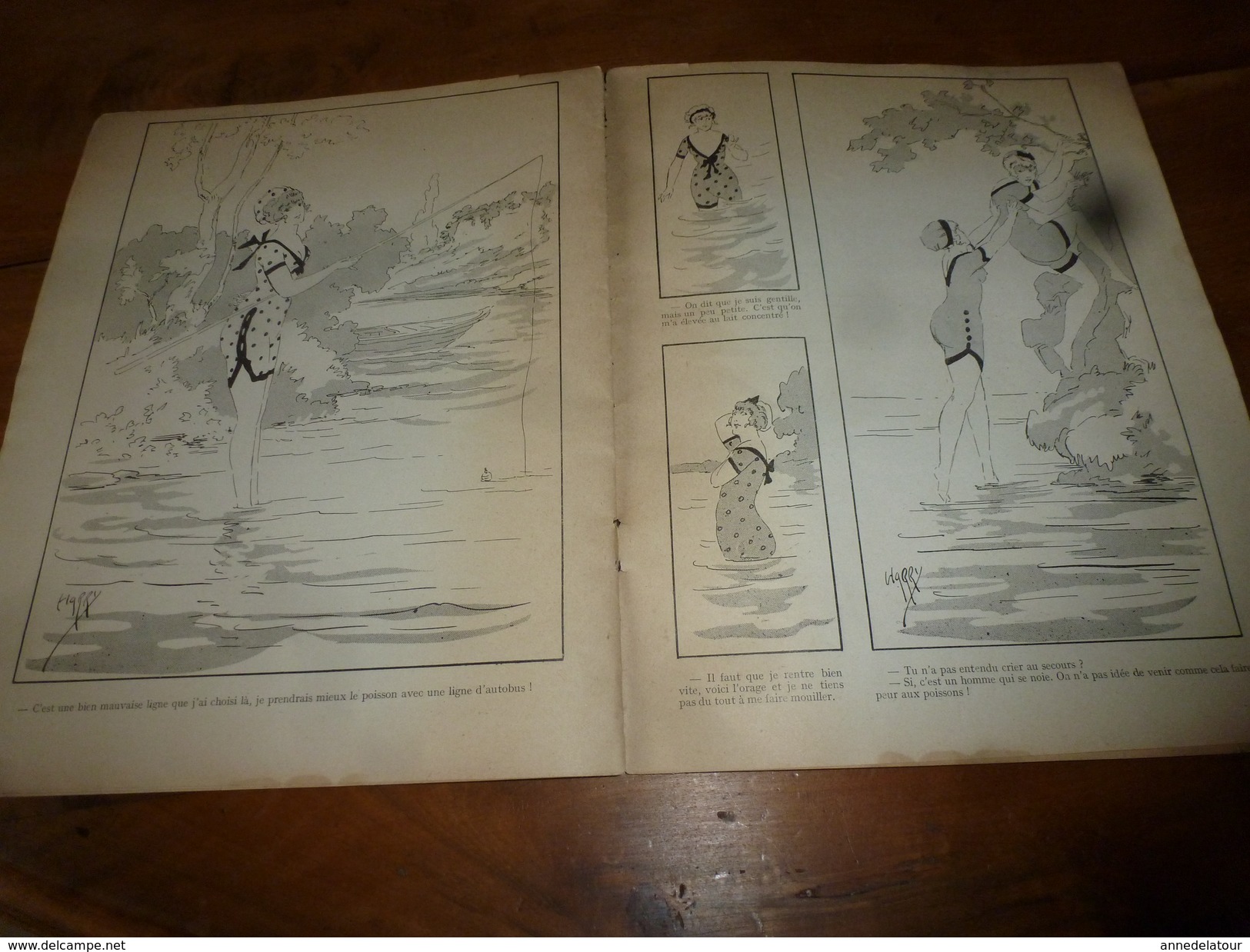 1930 LES ALBUMS JOYEUX : Ces dames s'amusent (Humour et jeux de mots en baignade) , dessins de Harry