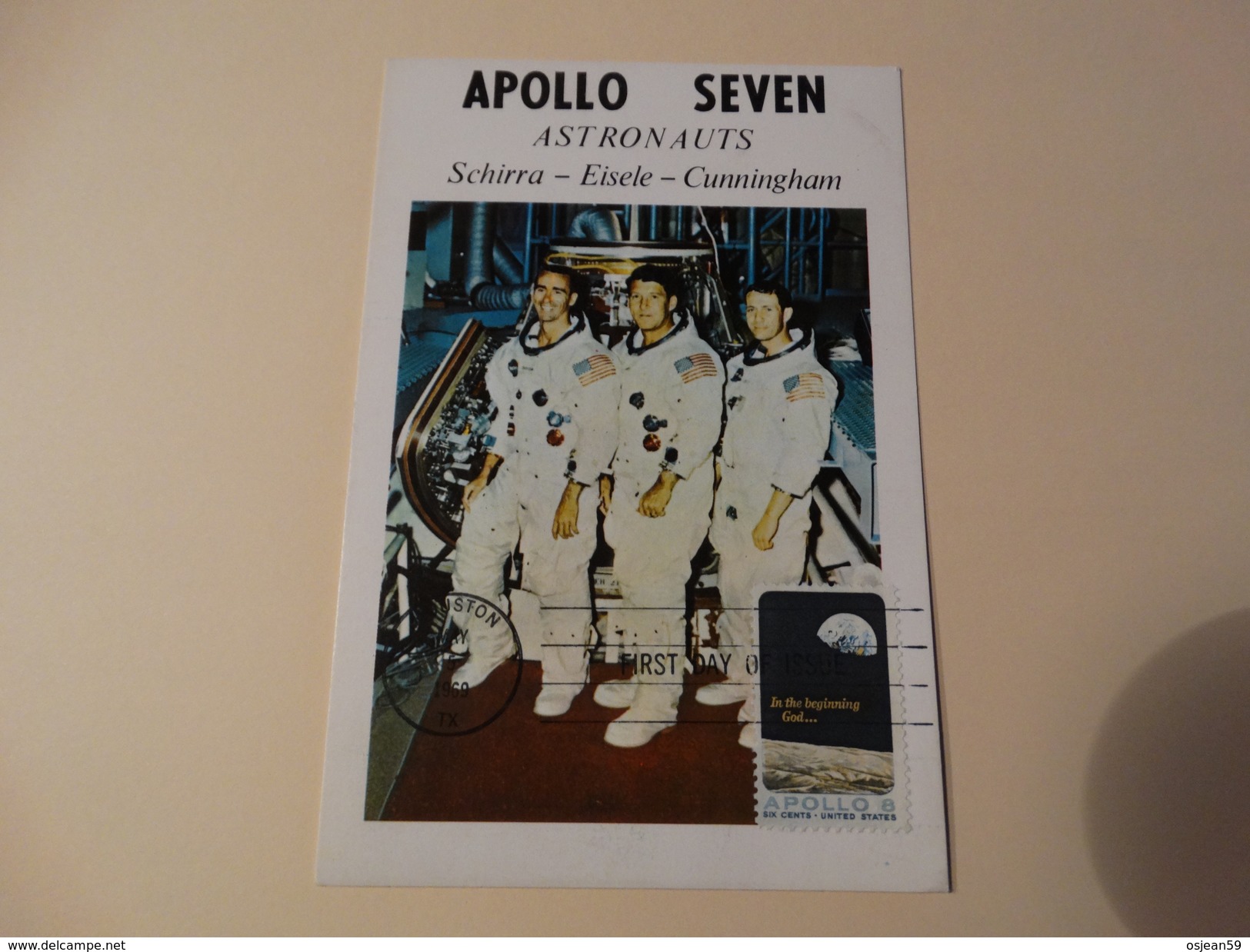 U.S.A-FDC Apollo 8(apollo Seven Astronauts Schirra,Eisele,Cunningham) - Astrology