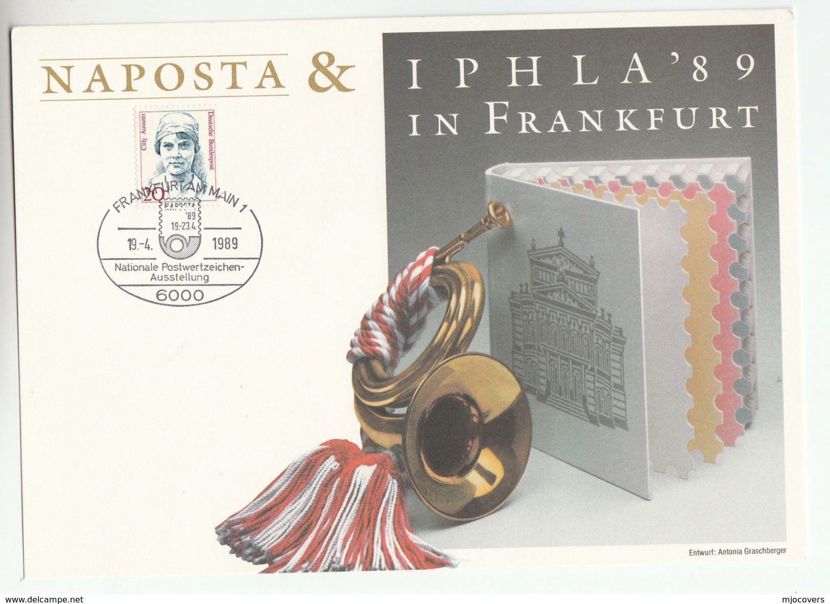 1989 'NAPOSTA IPHILA  Germany  EXHIBITION'  CARD Stamps Cover - Philatelic Exhibitions