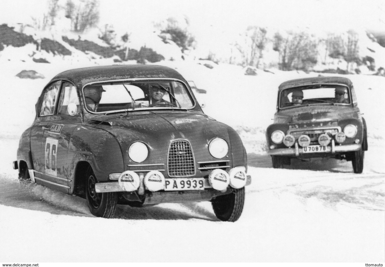 Saab 96 Sport  -  Volvo PV544  -  Snow Rally  -  CPM - Rallyes