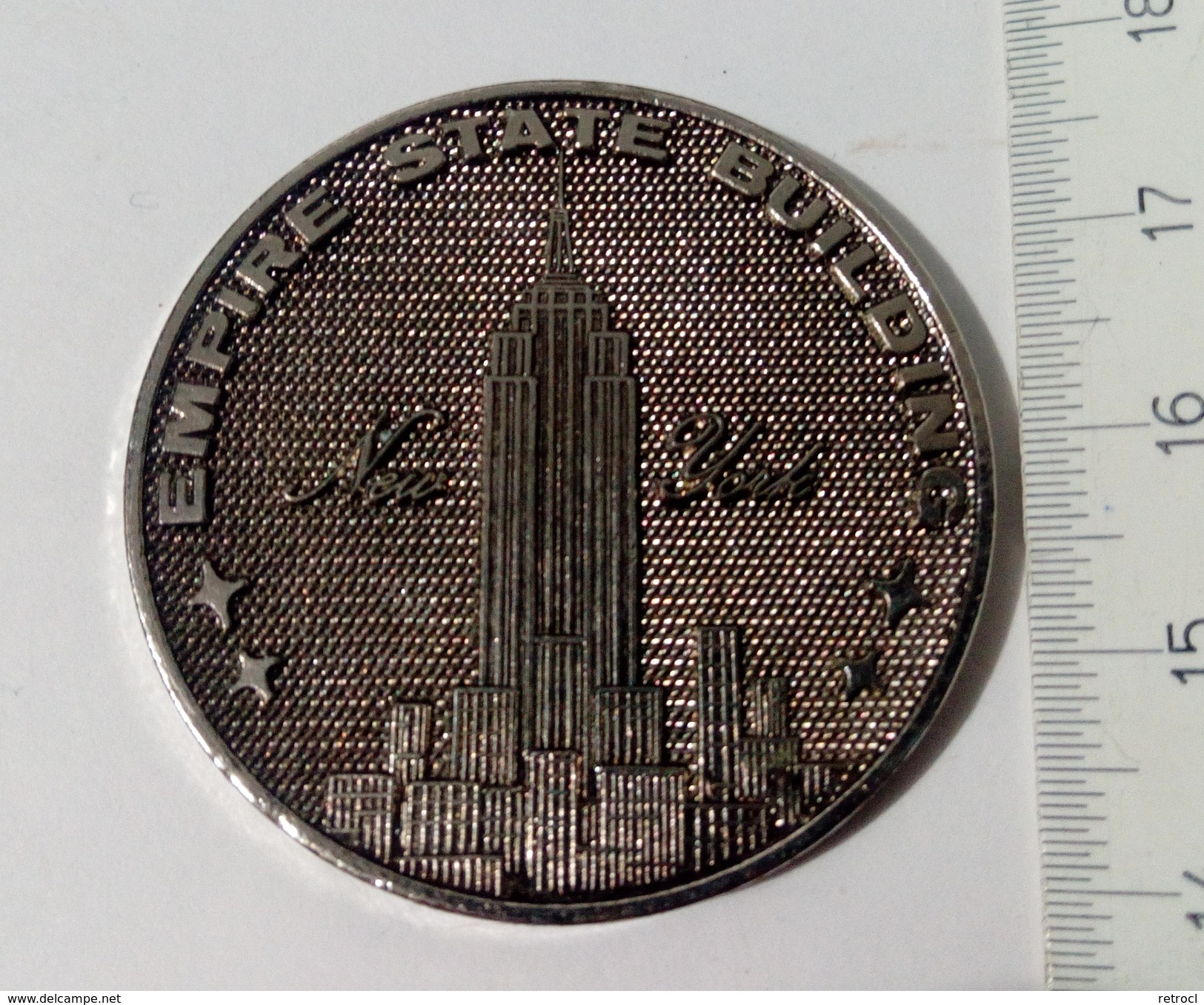 Medaille Souvenir U S A Empire State Building 1973 - Autres & Non Classés