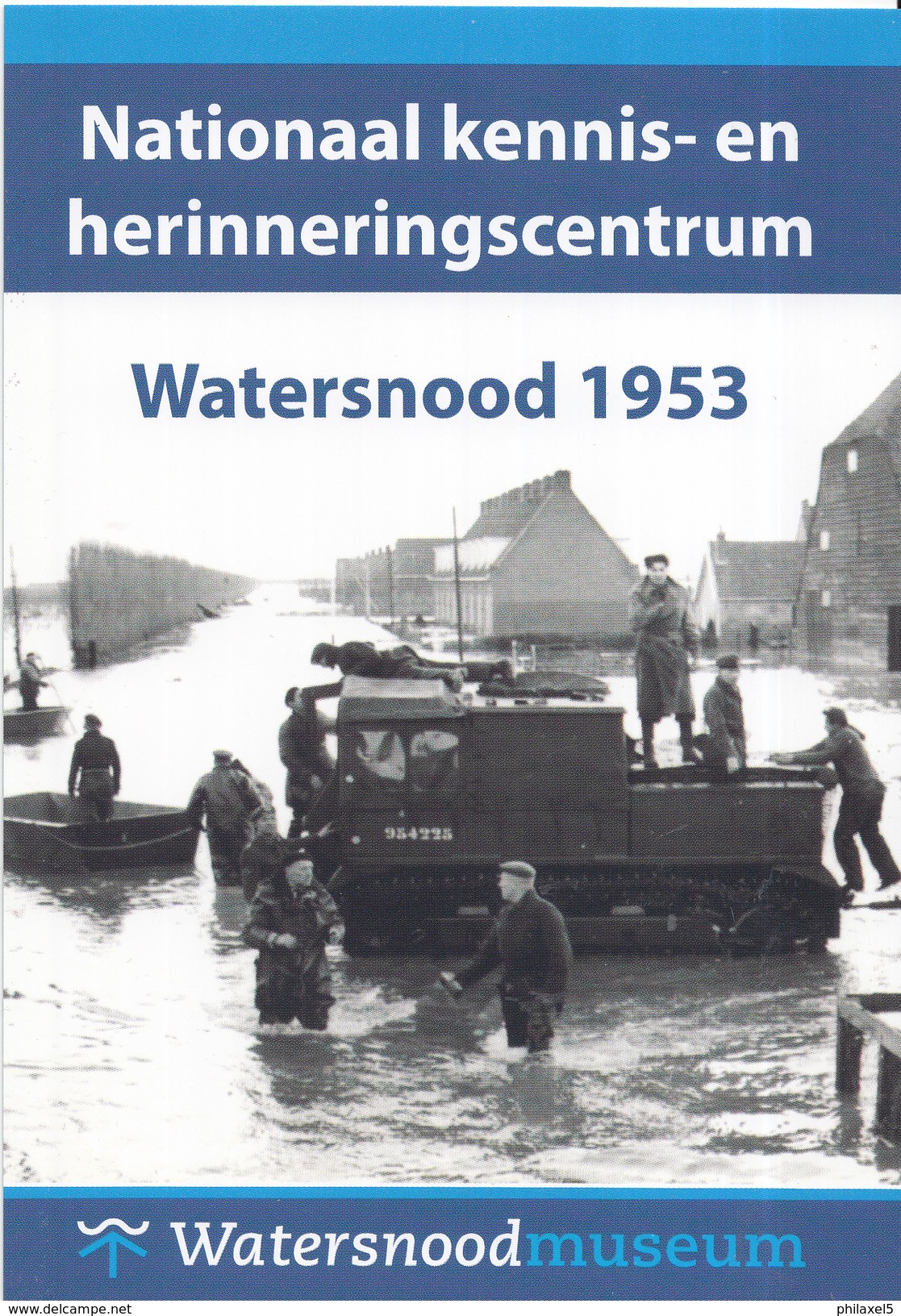 Nederland - Postset Watersnoodmuseum - Watersnood 1953 Zeeland - Nieuwerkerk/Rilland-Bath/Kruinigen - MNH - Ongebruikt