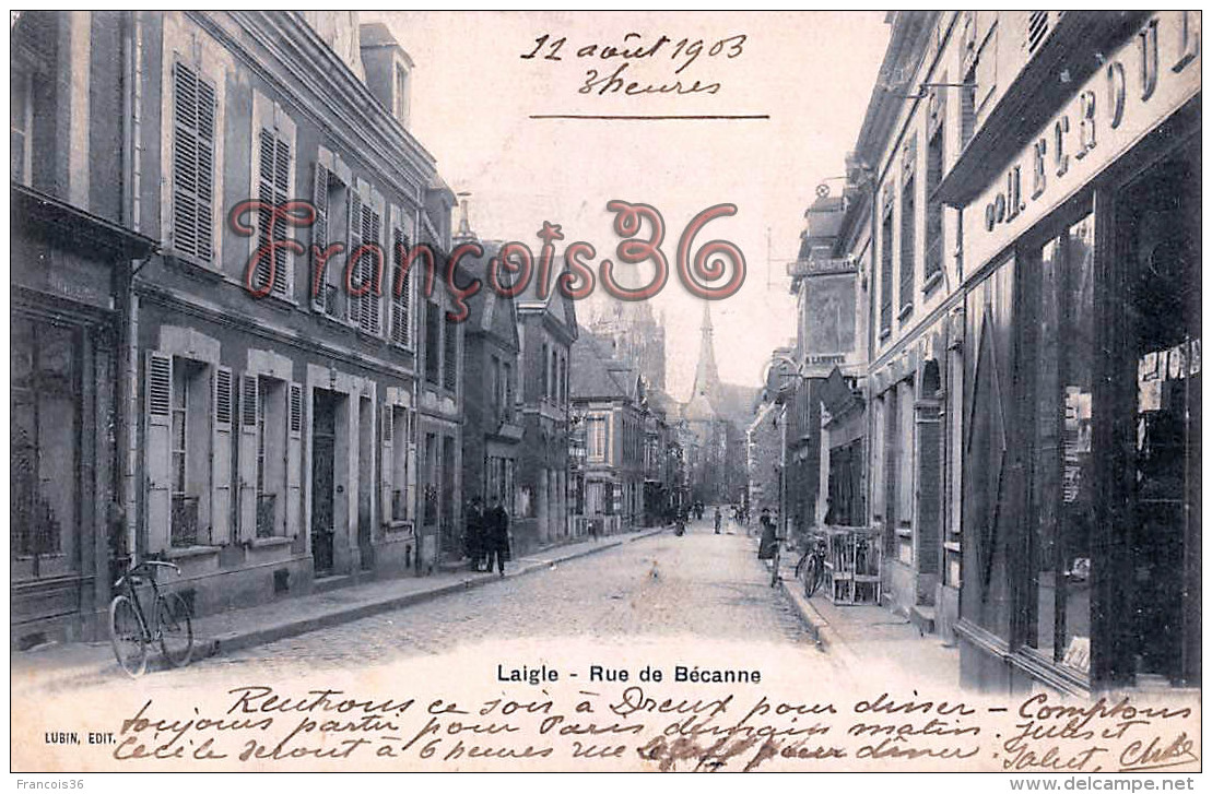 (61) Laigle L'Aigle - Rue De Bécanne - 2 SCANS - L'Aigle