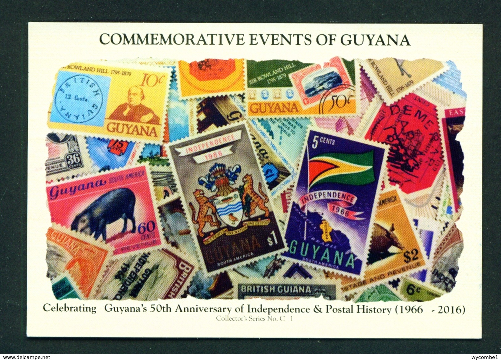 GUYANA -  50th Anniversary Of Independence  Used Postcard As Scans - Other & Unclassified
