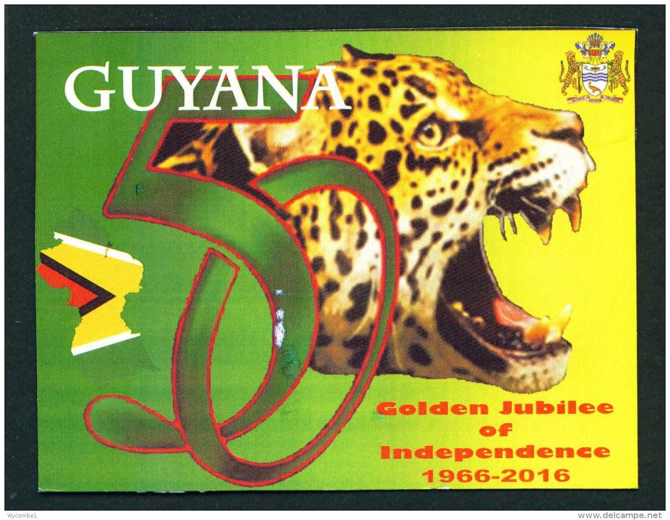 GUYANA -  Golden Jubilee Of Independence  Used Large Postcard As Scans - Other & Unclassified