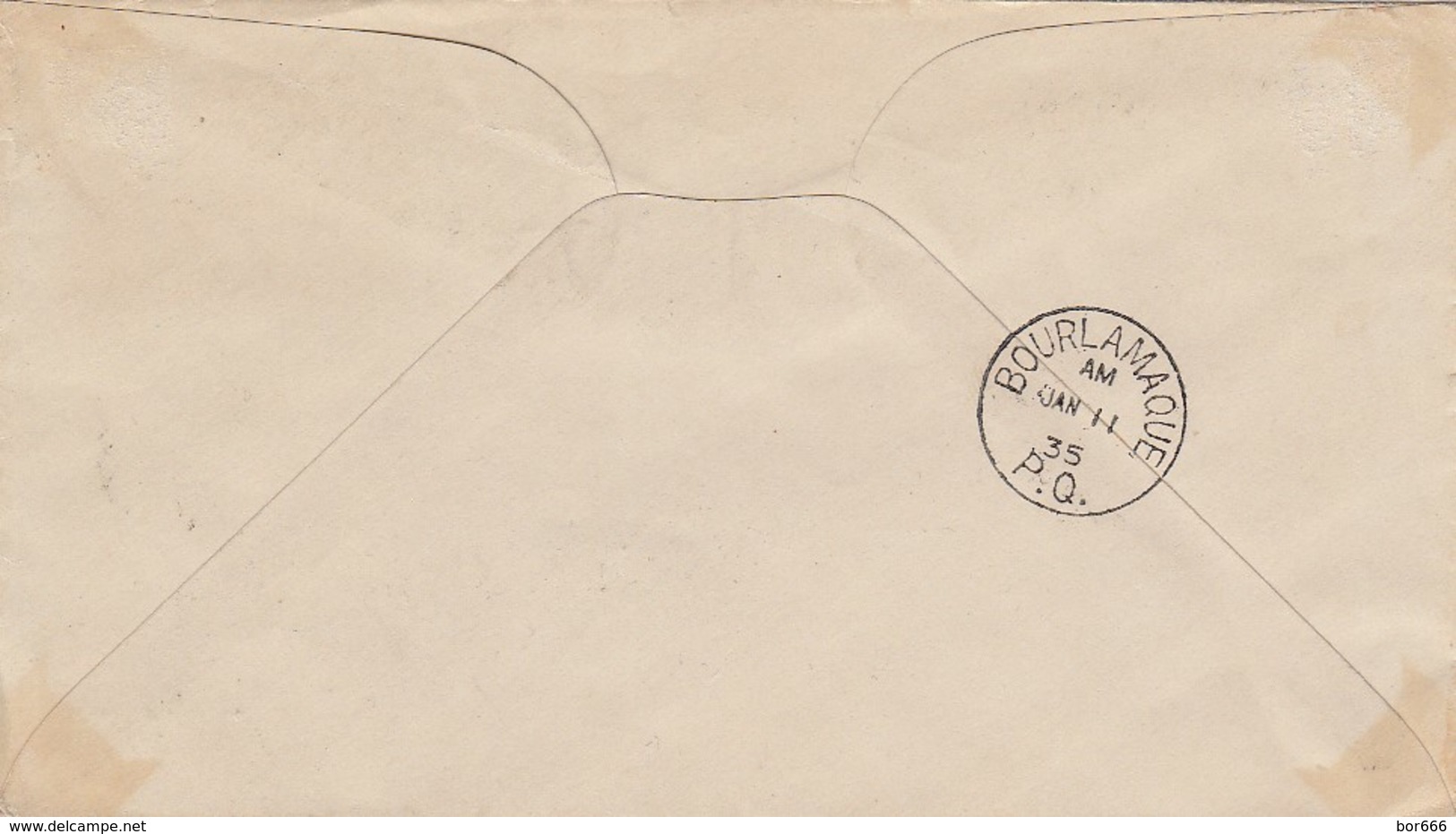 GOOD CANADA Postal Cover To USA 1935 - Good Stamped: Airplane / Overprinted - FIRST FLIGHT - Covers & Documents