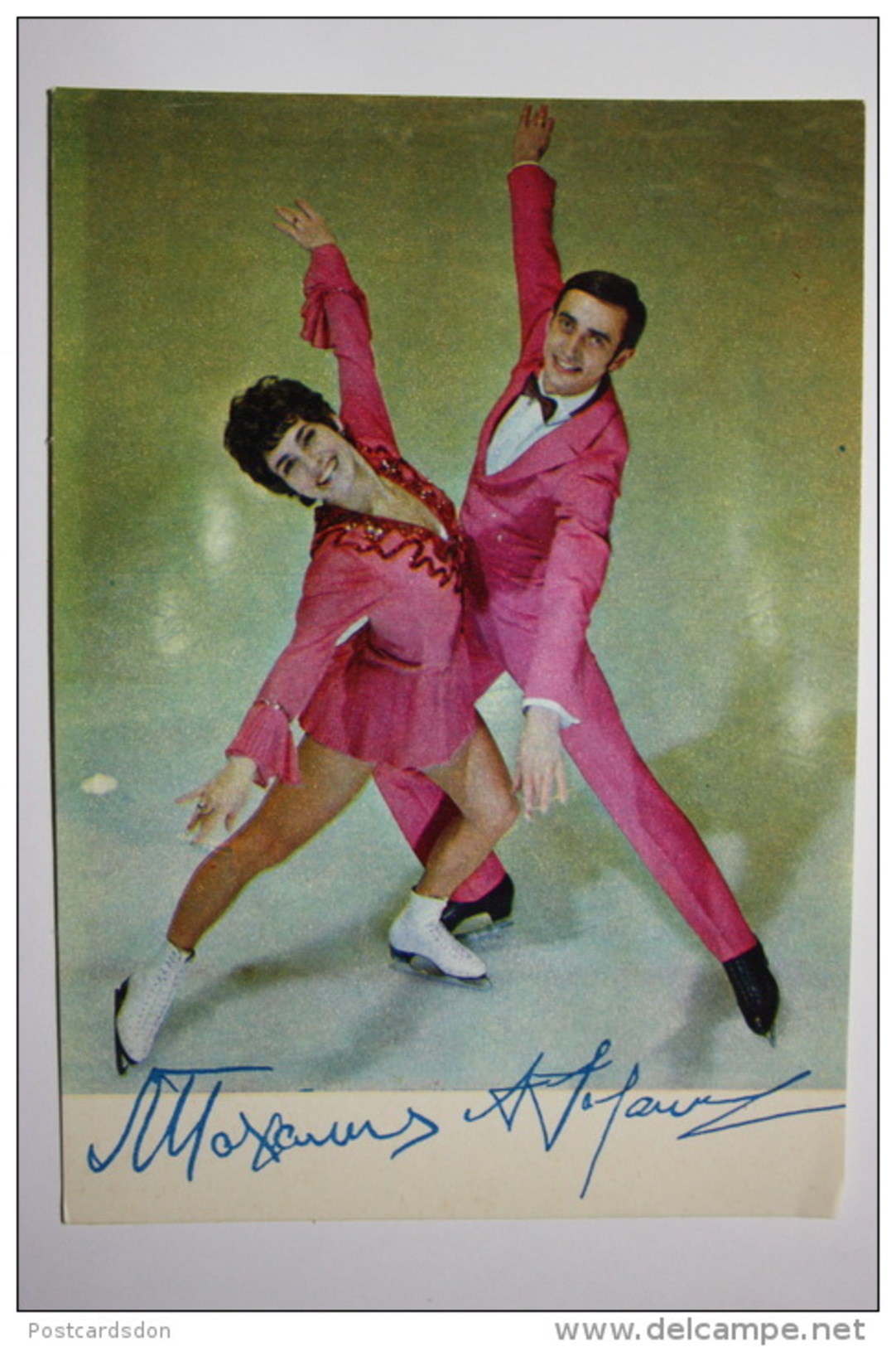 SOVIET SPORT. FIGURE SKATING.  PAKHOMOVA & GORSHKOV. OLD Postcard 1972 - USSR - Patinage Artistique