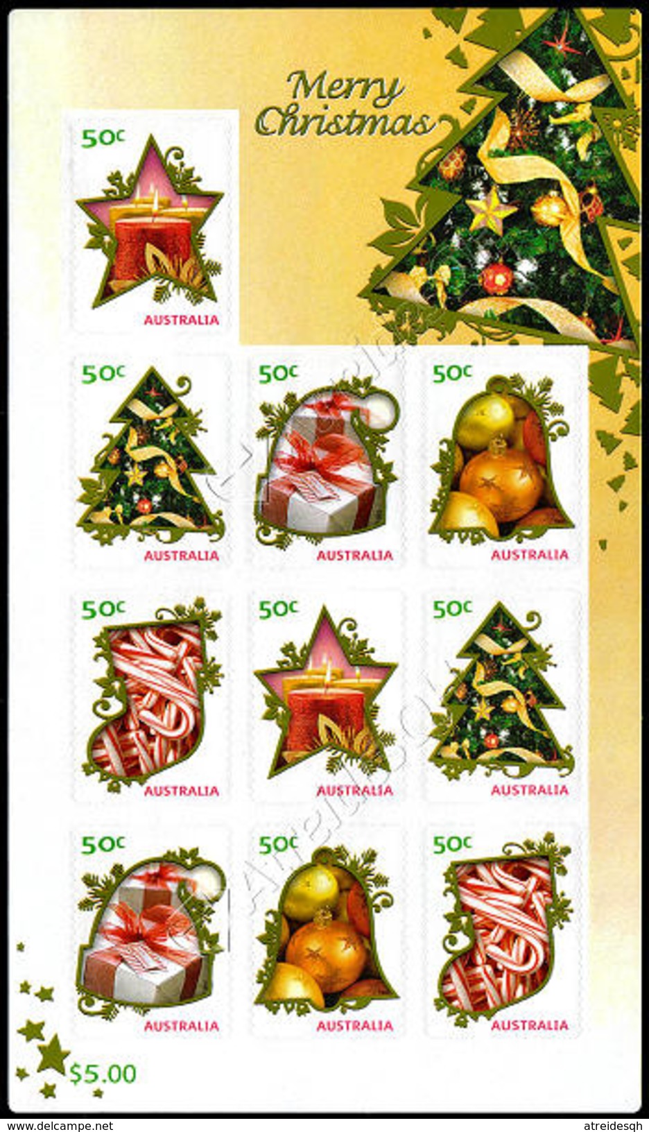 Australia 2009: Minifoglio Natale / Christmas Sheetlet ** - Blocchi & Foglietti