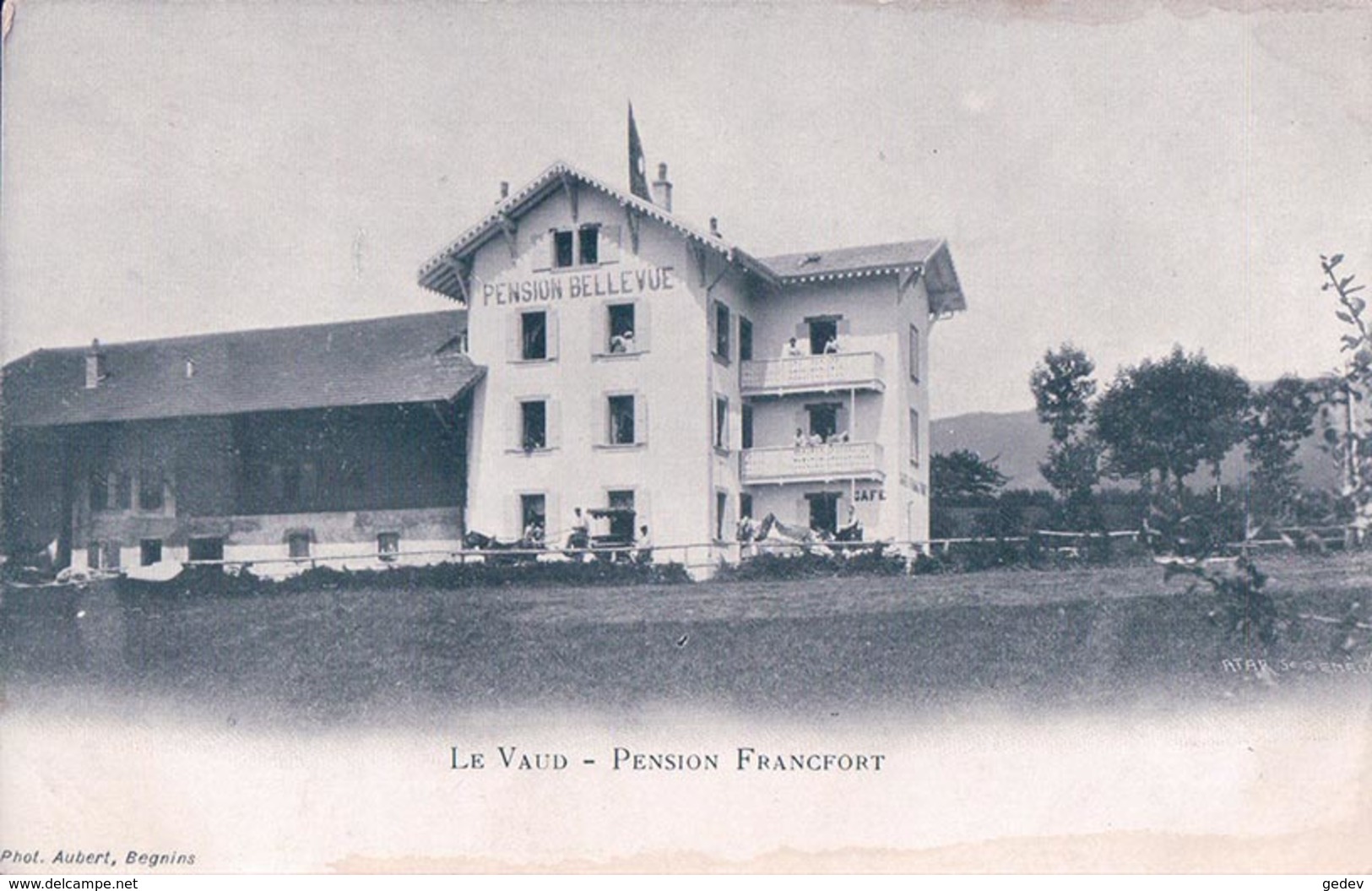 Le Vaud, Pension Et Café Francfort (4371) - Le Vaud